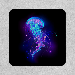 Vibrant Color Glowing Jellyfish Patch