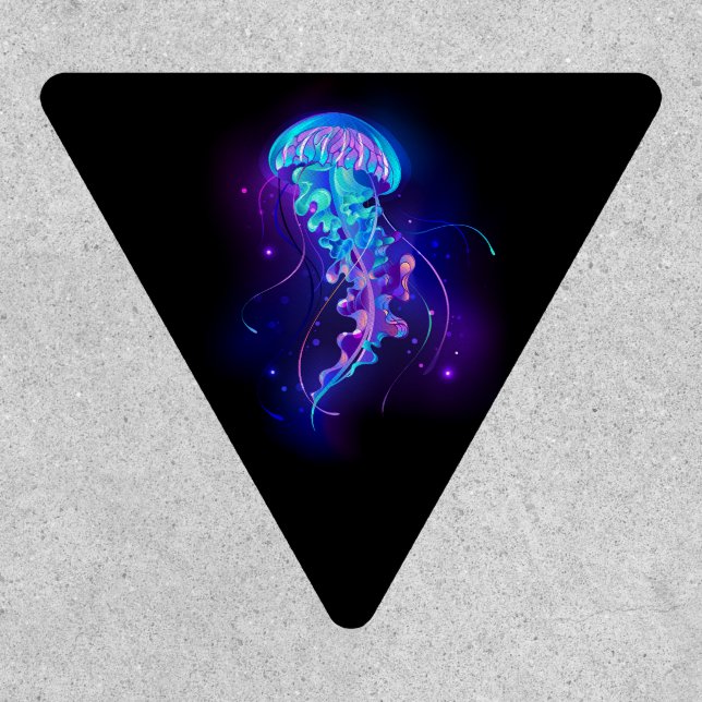 Vibrant Color Glowing Jellyfish Patch (Front)