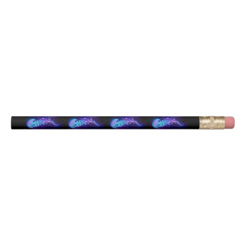 Vibrant Color Glowing Jellyfish Pencil