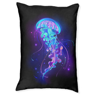 Vibrant Color Glowing Jellyfish Pet Bed
