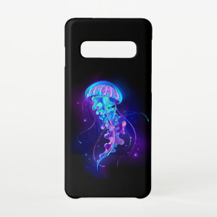 Vibrant Color Glowing Jellyfish Samsung Galaxy S10 Case