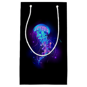 Vibrant Color Glowing Jellyfish Small Gift Bag