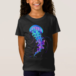 Vibrant Color Glowing Jellyfish T-Shirt