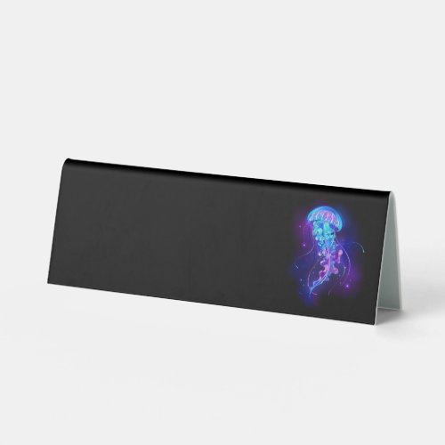 Vibrant Color Glowing Jellyfish Table Tent Sign