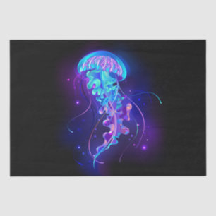 Vibrant Color Glowing Jellyfish Tissue Paper