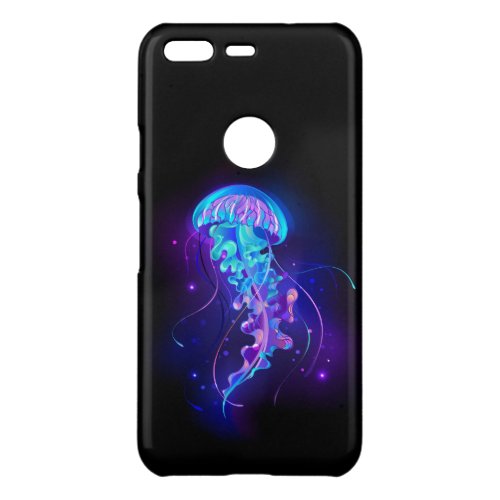 Vibrant Color Glowing Jellyfish Uncommon Google Pixel Case