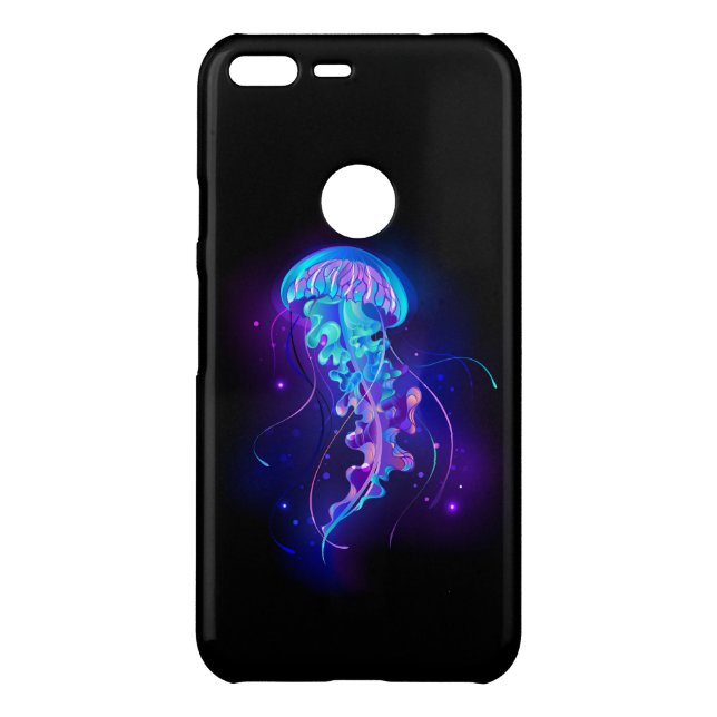 Vibrant Color Glowing Jellyfish Uncommon Google Pixel XL Case (Back)