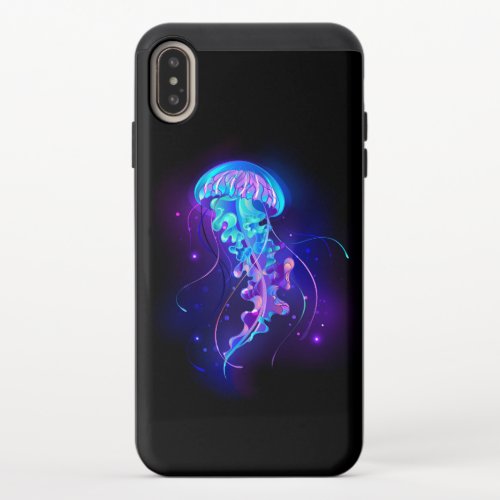 Vibrant Color Glowing Jellyfish iPhone XS Max Slider Case