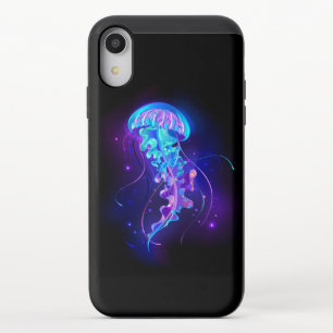 Vibrant Color Glowing Jellyfish iPhone XR Slider Case