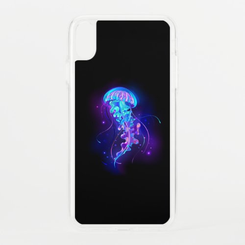 Vibrant Color Glowing Jellyfish iPhone XS Max Case