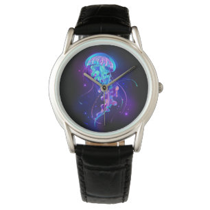 Vibrant Color Glowing Jellyfish Watch