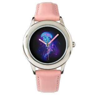 Vibrant Color Glowing Jellyfish Watch