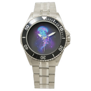Vibrant Color Glowing Jellyfish Watch
