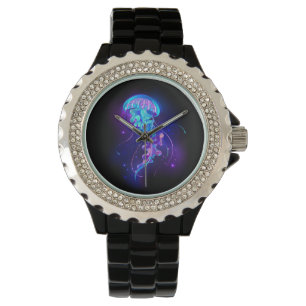 Vibrant Color Glowing Jellyfish Watch