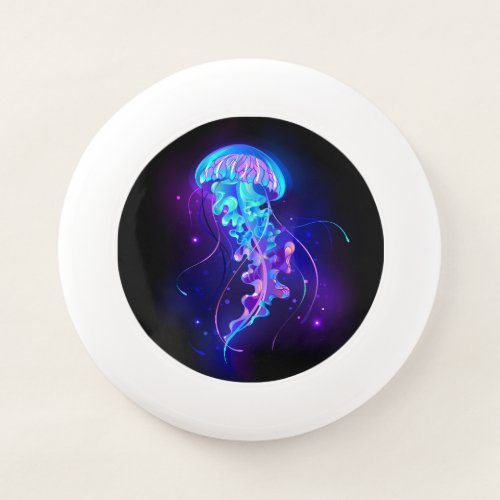 Vibrant Color Glowing Jellyfish Wham_O Frisbee