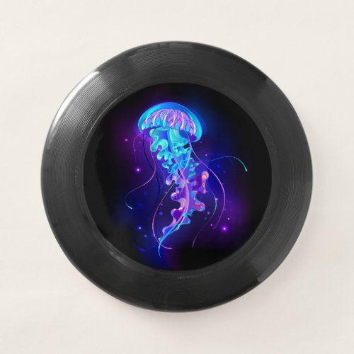 Vibrant Color Glowing Jellyfish Wham_O Frisbee