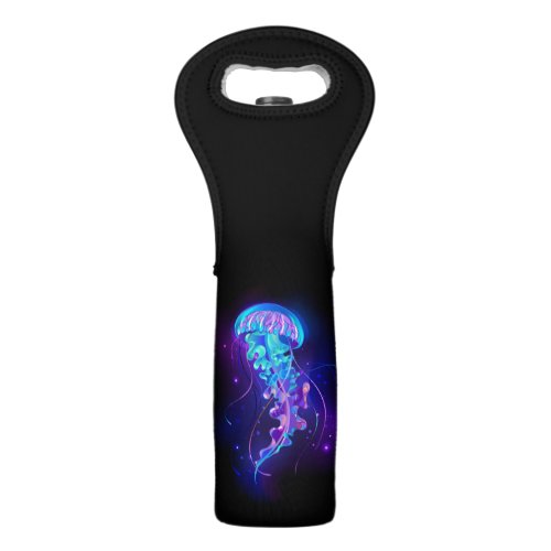 Vibrant Color Glowing Jellyfish Wine Bag