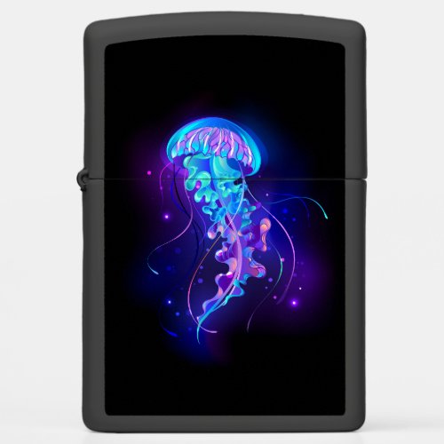 Vibrant Color Glowing Jellyfish Zippo Lighter