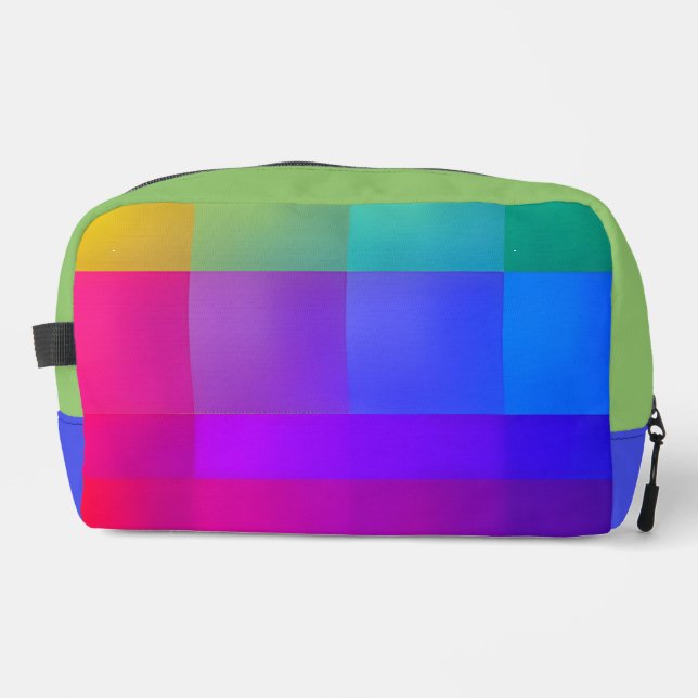 Vibrant Color Grid  Dopp Kit (Front)
