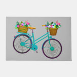 Vibrant Color Illustrated Bicycle Doormat at Zazzle