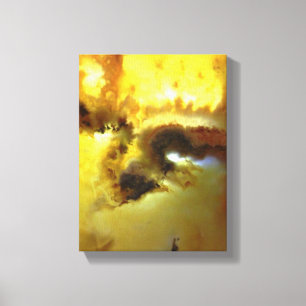 Vibrant Color Mossy Agate Photo Designed Canvas Print