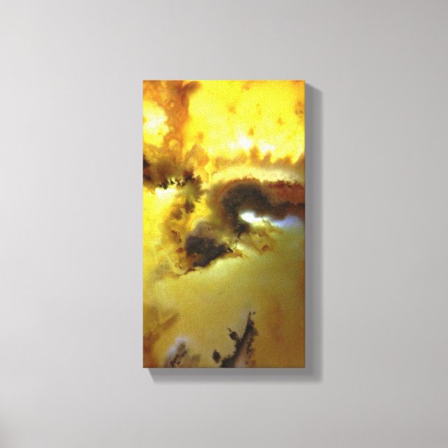 Vibrant Color Mossy Agate Photo Designed Canvas Print (Front)