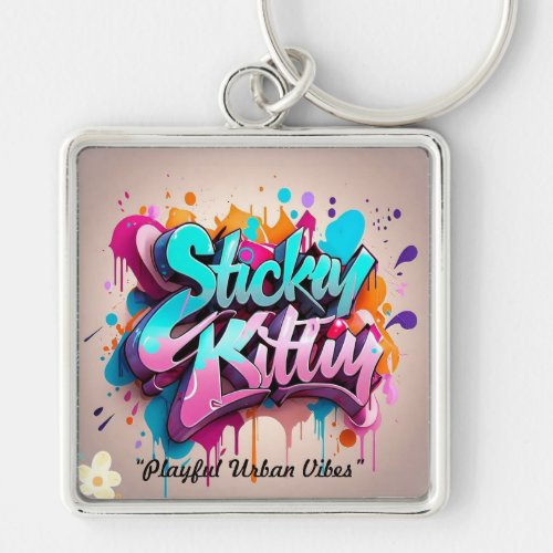 Vibrant Color Palette Keychain