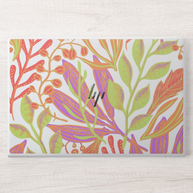 Vibrant color print HP laptop skin (Front)