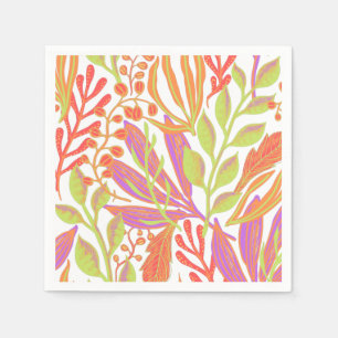 Vibrant color print napkins