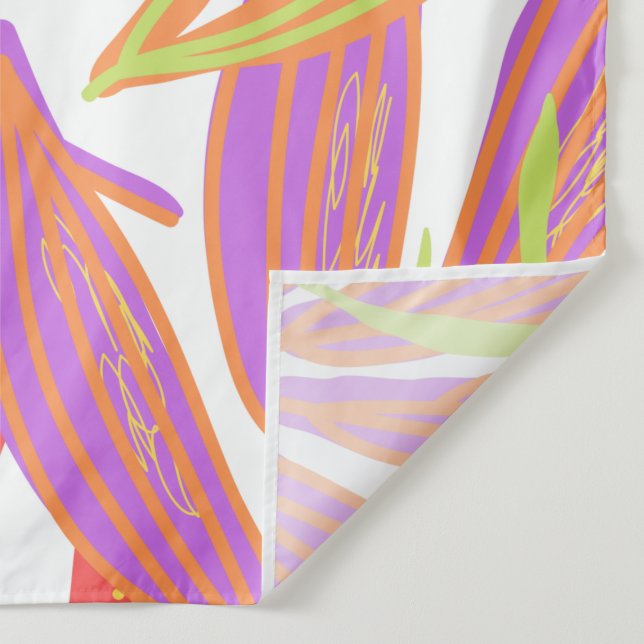 Vibrant color print tapestry (Detail)