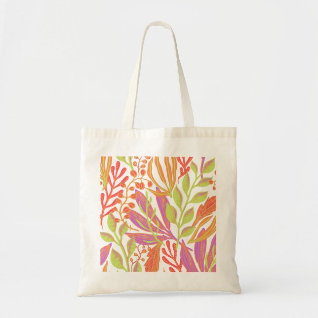 Vibrant color print tote bag (Front)