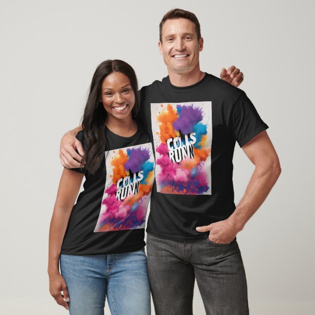 Vibrant Color Run Event Graphic Tee (Unisex)