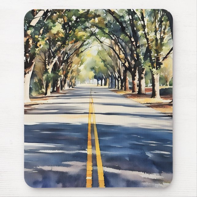 Vibrant color scenic landscape Mousepad (Front)