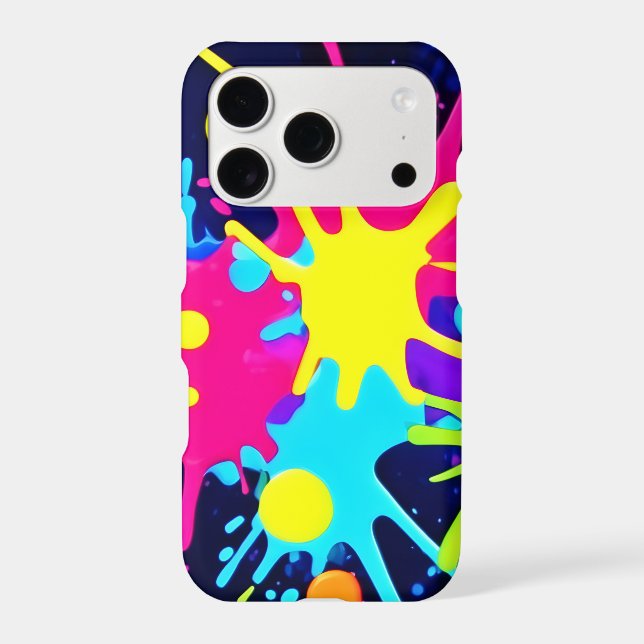 Vibrant Color Splash Iphone Case (Back)