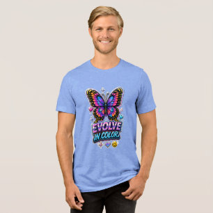 Vibrant Color Splash Mug Tri-Blend Shirt