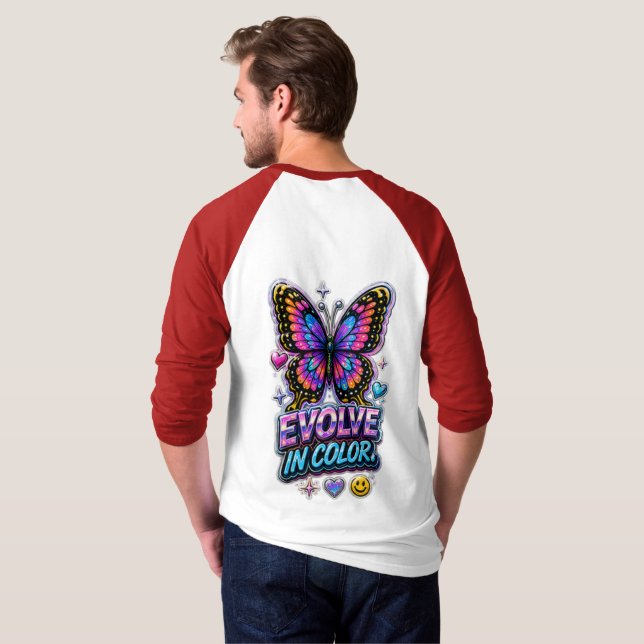Vibrant Color Splash  T-Shirt (Back Full)