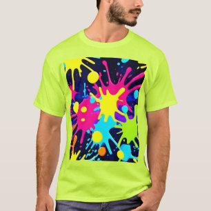 Vibrant Color Splash T-Shirt