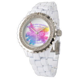 Vibrant Color splashes Psalm 91 Watch