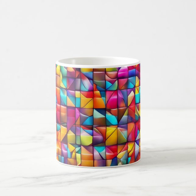 Vibrant Color Tile Mosaic  Coffee Mug (Center)