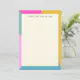 Vibrant Colorblock Modern Border Personalized Note Card | Zazzle