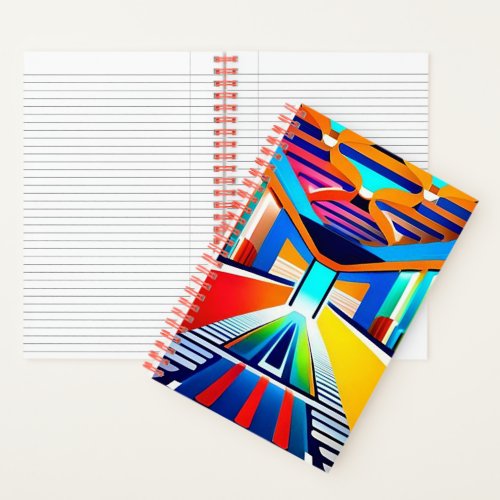Vibrant Colored Lined Notebook