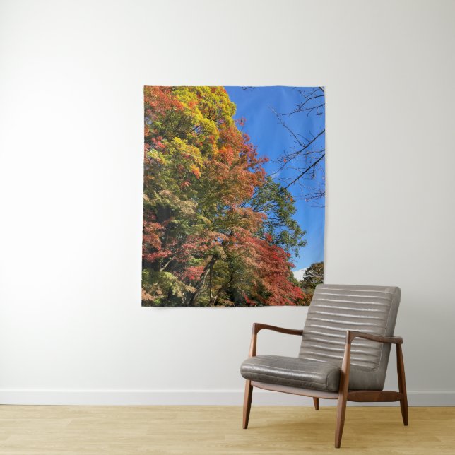 Vibrant Colored Maples Tapestry (In Situ)
