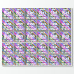 [ Thumbnail: Vibrant, Colorful 51st Birthday + Custom Name Wrapping Paper ]