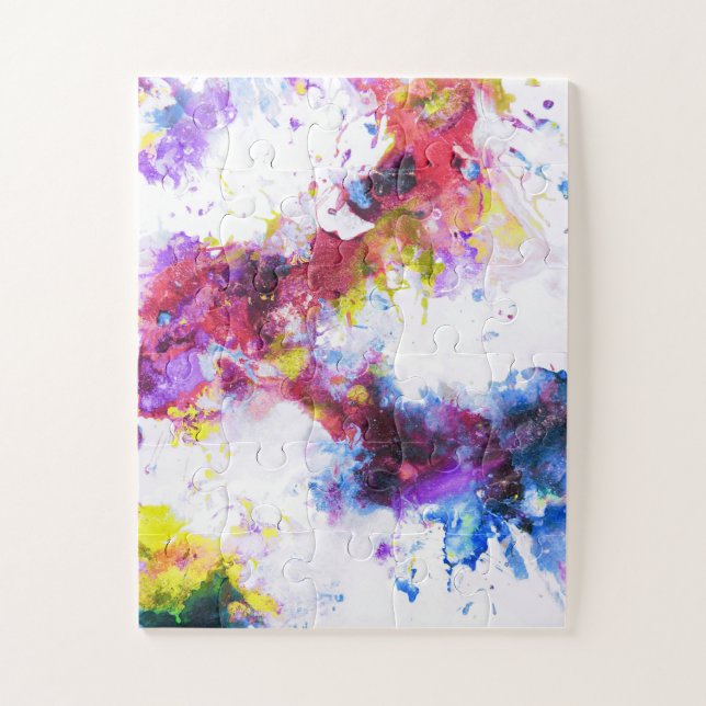 Vibrant Colorful Abstract Painting Jigsaw Puzzle (Vertical)