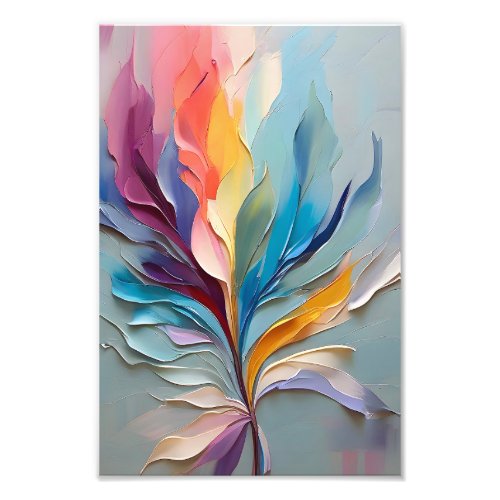 Vibrant Colorful Abstract Painting Photo Print