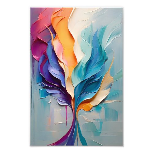Vibrant Colorful Abstract Painting Photo Print