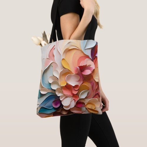 Vibrant Colorful Abstract Painting Swirls  Tote Bag