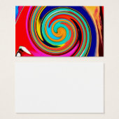 Vibrant Colorful Abstract Swirl of Melted Crayons (Front & Back)