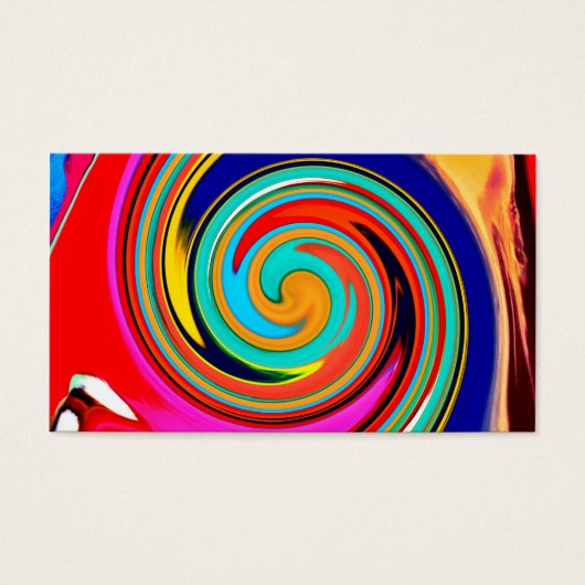 Vibrant Colorful Abstract Swirl of Melted Crayons (Front)