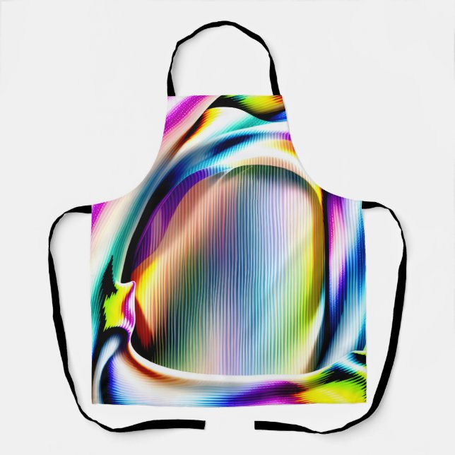 Vibrant Colorful Apron - Artistic Seamless Pattern (Front)